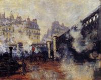 Monet, Claude Oscar - The Pont de l'Europe, Saint-Lazare Station